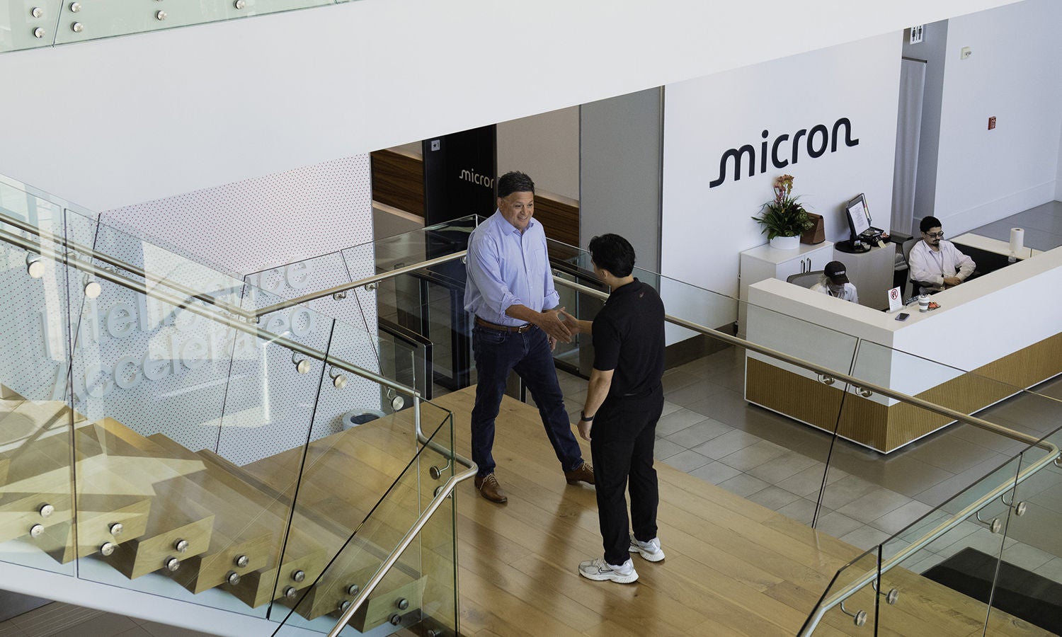 Woman looking at her phone, at night.